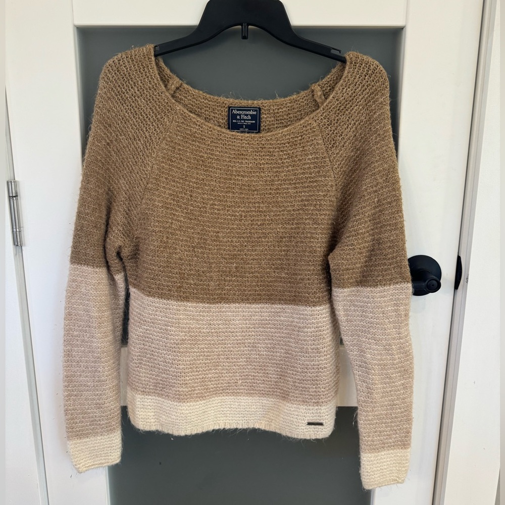 Abercrombie Wide Neck, Brown Sweater